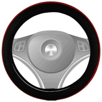 DiREKSiYON KILIFI 38cm HASIR iPLi DESEN KIRMIZI SiYAH 1